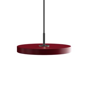 Umage - Asteria pendel m/ sort top - mini - Ruby red (Ø31 cm)